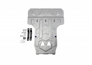 Алюминиевая защита картера + КПП Rival на Audi A6 Allroad 2012- 3 (толщина 4 мм)